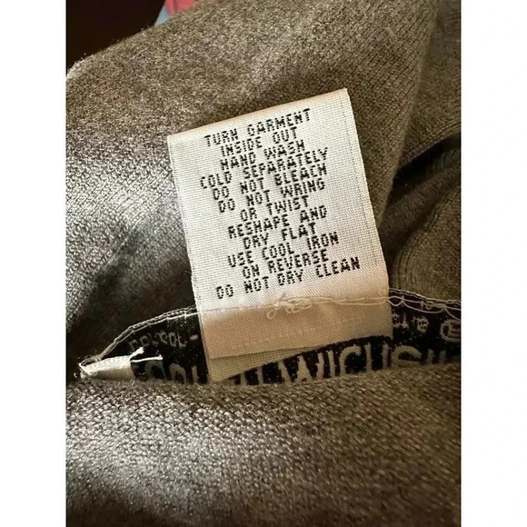 Lauren Michelle Gray Beaded Cardigan 3/4 Sleeves,‎ Size Large - Picture 8 of 8